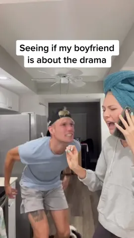 Girl drama. He was all about it 😂👏🏻 #couple #couplecomedy #Relationship #couples #reaction #prank #drama #fyp #foryou #girlsbelike 