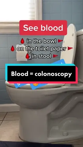 Don’t ignore it or assume it’s hemorrhoids! #coloncancerawareness #coloncancersucks #bloodinstool #myanusisbleeding #rectalbleed #ulcerativecolitis #crohnsdisease #hemorrhoids #digestivehealth #leakygutsyndrome 