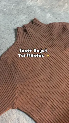 Sukaaa sama inner rajut turtleneck ini 😍 #innerrajut #innerrajutpremium 