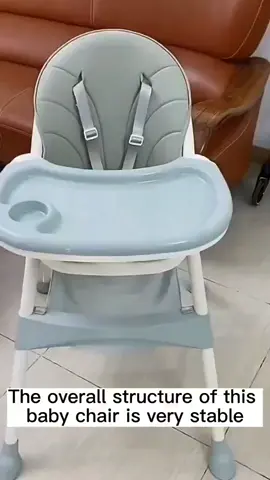 This feeding chair is height-adjustable and can be reclined for easy to keep your child sitting comfortably.#highchair #feedingchair #multifunction #babychair #eatingchair #foldable #GoSpring 