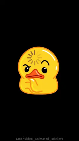 Thinking Animated Sticker, Duck sticker pack #stickers #duck #thinking