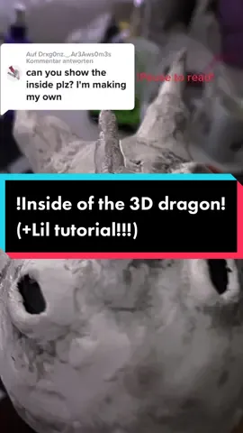 Antwort auf @Drxg0nz._.Ar3Aws0m3 I’m sorry guys, I can’t make a better tutorial for this dragon rn :/ #paperdragonpuppet #tut #handpuppet #clay #dragon #famous  #3d 
