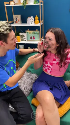 Her whole face was covered 🤣 #makeupprank #funnyvideo #viral #trending 