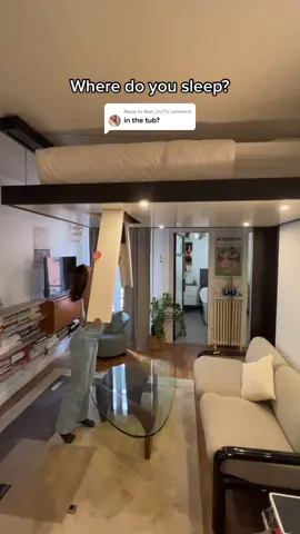 Replying to @ikon_nic7 the bed actually comes from the ceiling! #airbnbfinds #interiordesign #paris 