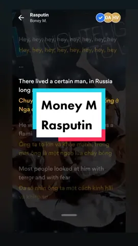 Replying to @mei_mongmer   Money M - Rasputin  lyric + translation: Musixmatch   #boneym #rasputin #usukmusic #lyrics #vietsub 