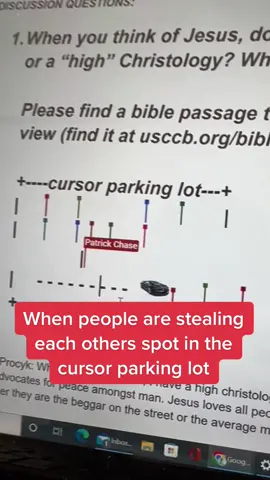 When people are stealing each others spots in the cursor parking lot #fyp #cursor #googledocs #funny #school 