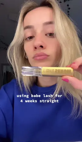 like are we kidding? #babeoriginal #babelash #lashserum #originalbabe #beforeandafter #lashserumresults 