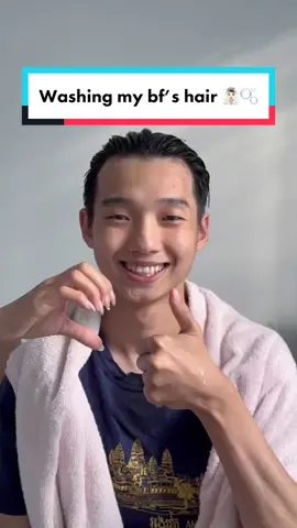 ចាប់ស្វាកក់សក់🙊🫧🤍 #fyp #foryou #couple  #olyahairmask #olyashampoo #olyaselfcarecambodia  