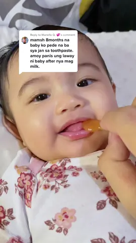 Replying to @Marielle Q. 💞 If your baby is 3 months and up na po, you can use this Tiny Buds Baby Toothgel Stage 1 😊 #fyp #oralhygiene #tinybudsbaby #babyproph #foryou 