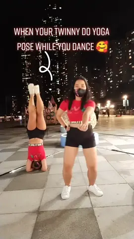 When your twinny do yoga post while you dance 🥰🥰🥰 @lovelyhumps #yoga #yogapose #k888 #hktikoker #hongkong #heartlove #ofw #fypシ #fyp #viral #viralpost #trending