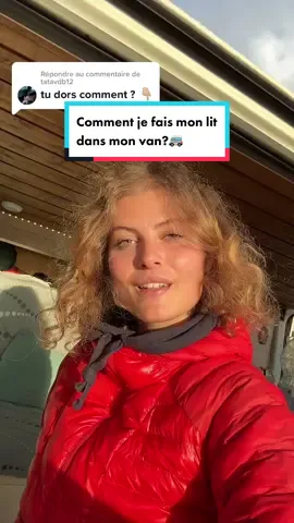 Réponse à @tatavdb12 J’aime trop le lit de mon van 🫶🏻🚐 #van#vanlife 