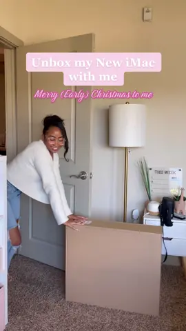 Santa came early this year 😍 welcome to the team 💕#unboxinghaul #unboxingvideos #asmrunboxingsounds #smallbusinessthings #stickershop #digitalcreator #craftroommakeover #stickerbusiness #imac 