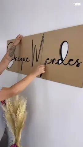 Deixe sua marca em evidência!   Logo feita em mdf. Fazemos também em acrílico!    #fy #fyp #logodesign #empreendedorismo 