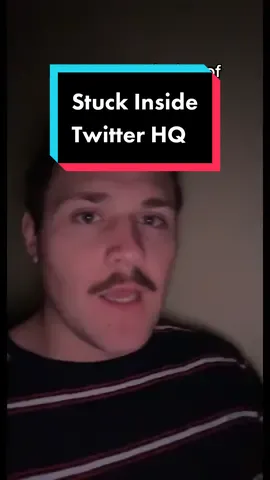I’m currently stuck inside of twitter’s offices… #twitter #elonmusk #fired 