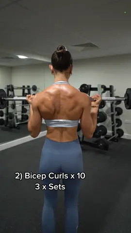 Beginner Friendly Upper Body Barbell Only Workout 🫶🏻💪🏼 #upperbodyworkout #upperbody #barbellworkout #beginnerworkout 