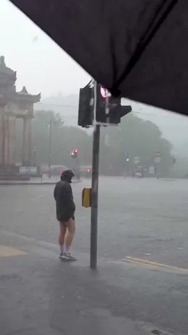 Wee Walks on YouTube. Crazy Rain Walk in Edinburgh Scotland. YouTube link in bio. #edinburgh #rain #storm #Scotland