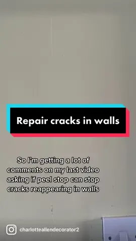 Repairing hairline cracks in walls #howto #tutorial #DIY #fixerupper #crackrepair #repair #LearnOnTikTok #learn #hack #LifeHack #painthack 