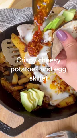 One skillet breakfast here #food