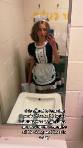 I slayed (kind of) #theater #drama #clue #clueonstage #AmazonSavingSpree #petsmart #theaterkid #fyp #viral #maid 