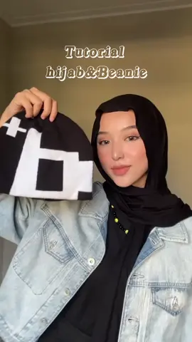 Tutorial hijab + beanie #tutorial #tutorialhijab #tutorialhijabphasmina #beanie #tutorials 