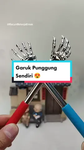 Alat garuk punggung stainless panjang pendek teleskopik 😍