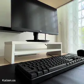 Tell me who could resist such sturdy & aesthetic monitor stand 😎#monitor #stand #aesthetic #ergonomic #office #Lifestyle #desk #desksetup #kaizen