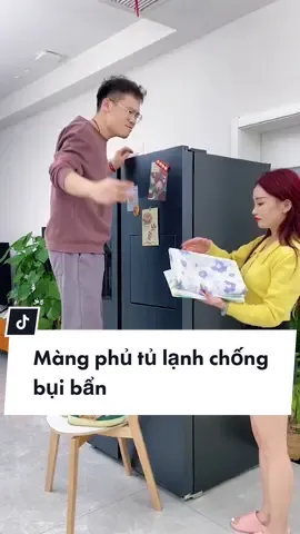 Màng phủ tủ lạnh chống bụi bẩn - #hottrend #giadungthongminh #thinhhanh #review 