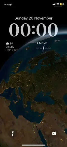 Joining the trend #fy #fyp #time #ios16 #iphone #earth #night #day 