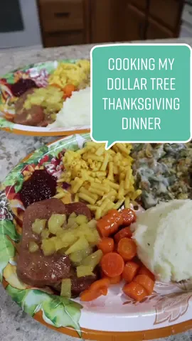 Cook with Me: Making a $20 Dollar Tree Thanksgiving Dinner #thanksgivingonabudget #dollartreedinners #dollartree #budgetmeals #thanksgiving #nontraditional #easydinner #fooddesert