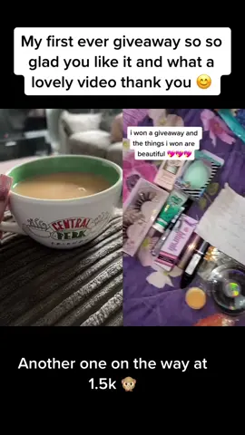 #duet with @Kelly Driver #fyp so my first giveaway has reached the winner and im so glad you like it what a lovely video to post about it 🥰 #giveaway #makeup #beauty #skincare #beautyblender #foryoupage #viral #fy #fypシ 