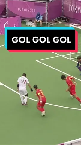 GOLGOLGOLGOLGOLGOL. #BlindFootball #Paralympics