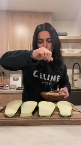 making my gf's favorite eggplant dip while she distracts/supervises @majortraeger #dip #cooking  #FoodTok #mediterranean #persian #vegetarian #wlw