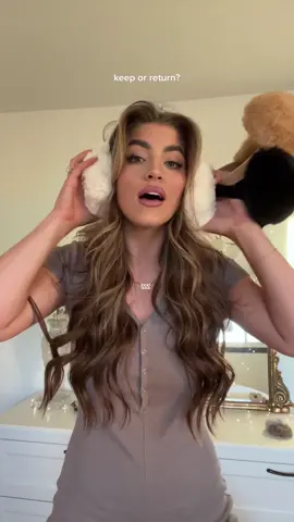 Are the ear muffins in or out? #amazonfashionfinds #earmuffs 
