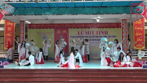 Múa Văn Nghệ 20/11 Ngày đầu tiên đi học + Bụi phấn + người thầy - 12B4 + 12B9 - THPT Vĩnh Lộc