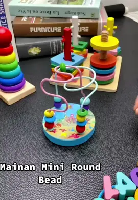 Mini Round Bead Sangat Cocok Untuk Melatih Motorik Anak Kecil,Wajib Punya Ya Bunda❤️#mainananakindonesia #mainananakviral #mainankayupintar #mainankayumurah #mainanedukasi #fypシ #tiktokshop 