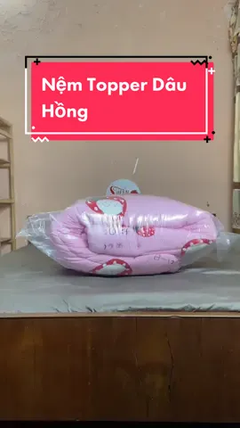 Nệm Topper Dâu Hồng #nệm #topper #Topper #nệmtopper #thảmtrảisàn 