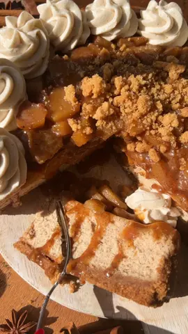Last minute Thanksgiving dessert inspo! 🍎🍂 This apple pie cheesecake would be the perfect thing to make ahead today for tomorrow’s dinner!  #applepiecheesecake #cheesecake #applepie #thanksgiving #thanksgivingdessert #thanksgivingfood #thanksgivingrecipes #cheesecakelover #thanksgiving2022 