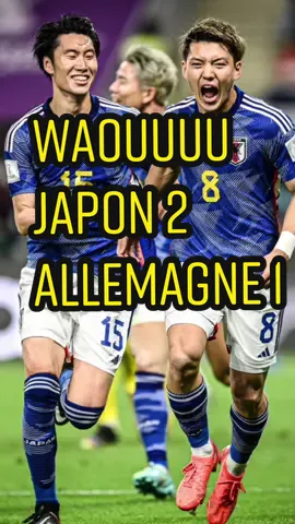 Waouuu 🤩🥳 Victoire du #Japon face à l’ #Allemagne ! Encore une surprise dingue dans cette #Coupedumonde ⚽️ #fiersdetrebleus #sportstiktok #footballtiktok #worldcupqatar2022 