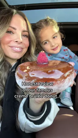 WHEN SHE BITES IT 😭🥹🤩 omg #donut #donutshop #mom #daughter #family #couturedonuts #cremebrulee #vegas #vegastiktok #food #FoodTok #familytok #entrepreneur 