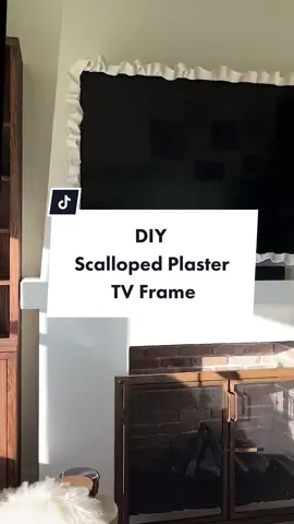 #diyframetv #tvframe #plasterart #designtok #DIY #homedecor 