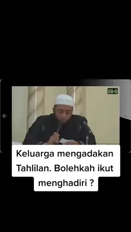 Jika keluarga mengadakan tahlilan bolehkah kita ikut ? Ustadz khalid basalamah
