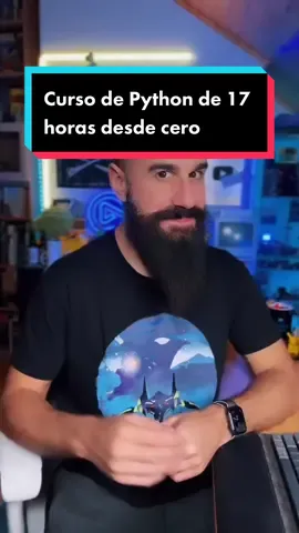 Curso de Python de 17 horas 🐍 #python #programador #programacion #programadores #tecnologia #informatica #AprendeEnTikTok #AprendeConTikTok 