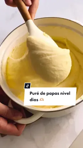 Puré de papas nivel dios 🤍 #Receta #recetafacil #puredepapa #PepsiApplePieChallenge 