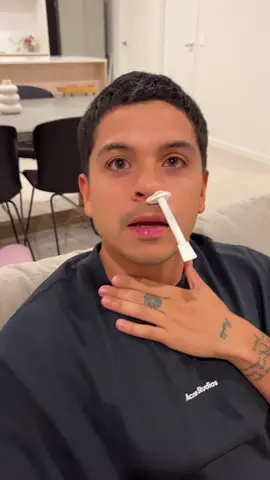 It didn’t hurt he reckons 😂 #waxingtiktok #waxingvideos #waxingprank #waxingnosehairs #waxingboyfriend #prankingmyboyfriend #prankonboyfriend #reaction #couplecomedy #myboyfriendcheck #annoyinggirfriend #fyp #hisreaction 