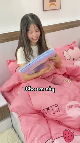 Tặng cho nàng set chăn này mà nàng k thích #xuhuong #chăngagối #bedding #changagoidem 