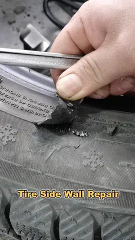 Tire Side Wall Repair. #auto #automobile #automechanic #mechanicsteve #automobile #tire #restoration #mechanics #fyp #mechaniclife