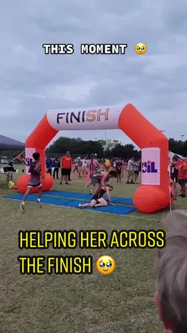 Helping her across the finish line 🥲 (gcps.xctf/IG) #crosscountry #sportmanship #wholesome