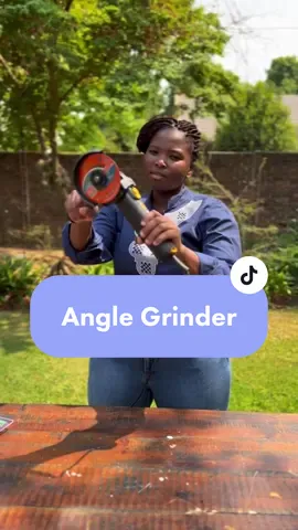 How to use an Angle Grinder. #powertools #AngleGrinder #tools #tiktoksouthafrica #DIY #diybyndivhuwo #womenwhodiy 