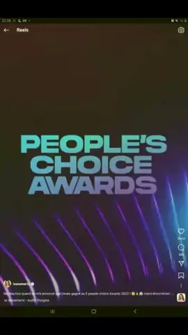 LEANE A GAGNER AU PEOPLE'S CHOICE AWARDS 2022 😱😝❤!!!! @leanemartspam t la meilleur 