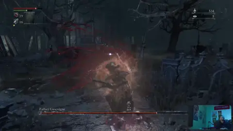 Bloodborne: Father Gasgoigne Boss Fight! #fyp #fypシ #bloodborne #fromsoftware #hardcore #videogames #smallstreamer #twitch